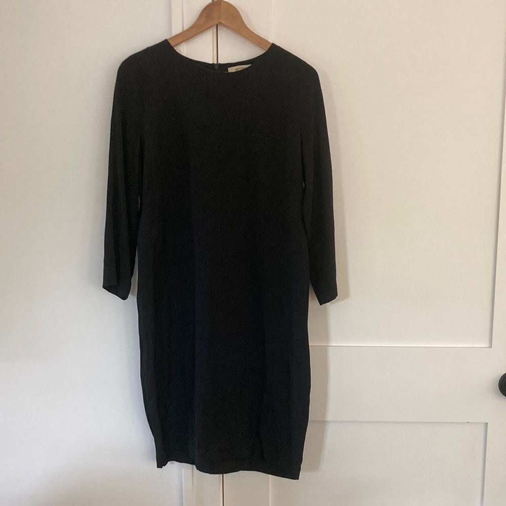 Long sleeve black dress